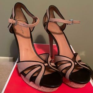 Coach Dylan canvas leather heel